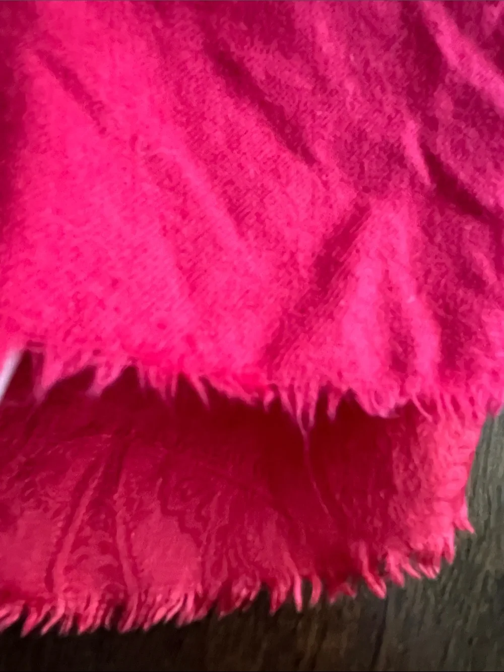 Vintage Italian silk and wool 2-layer scarf